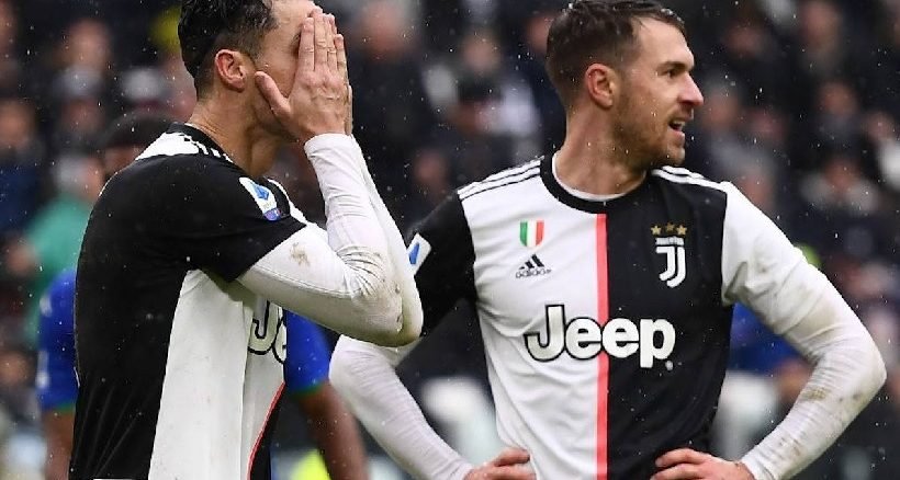 Ronaldo can't hide the frustration as Juventus drew with Sassuolo